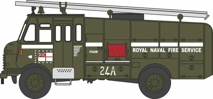 1:76 Oxford  - Green Goddess Royal Navy Fire Service/Firemans Strike 1977/8