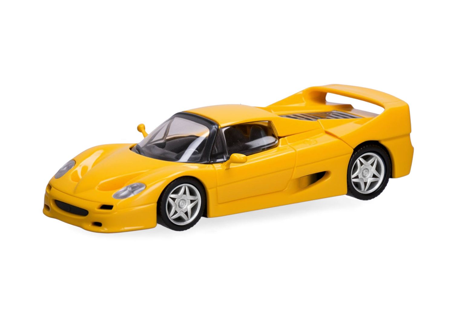 1:87 Herpa - Ferrari F50 (Motorabdeckung zum Öffnen), giallo modena (gelb) 1:87 Herpa - Ferrari F50 (Motorabdeckung zum Öffnen), giallo modena (gelb)