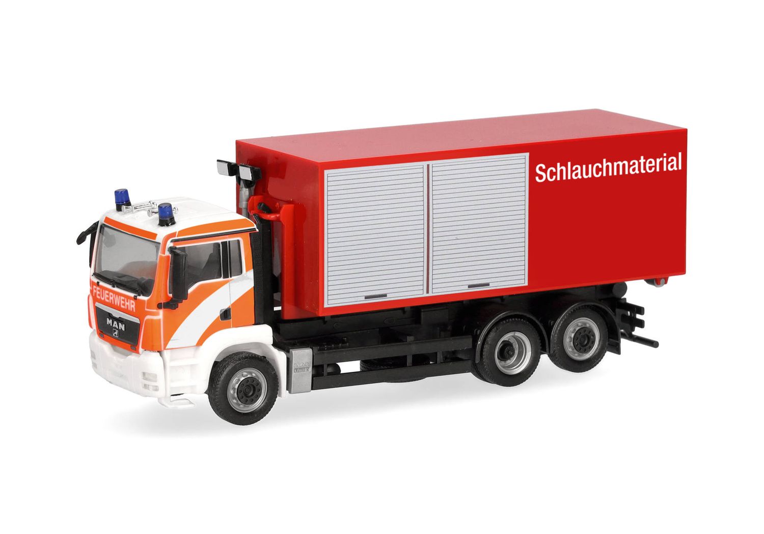 1:87 Herpa - MAN TGS M Wechsellader-LKW 3achs mit AB-Schlauchmaterial "Berliner Feuerwehr"
