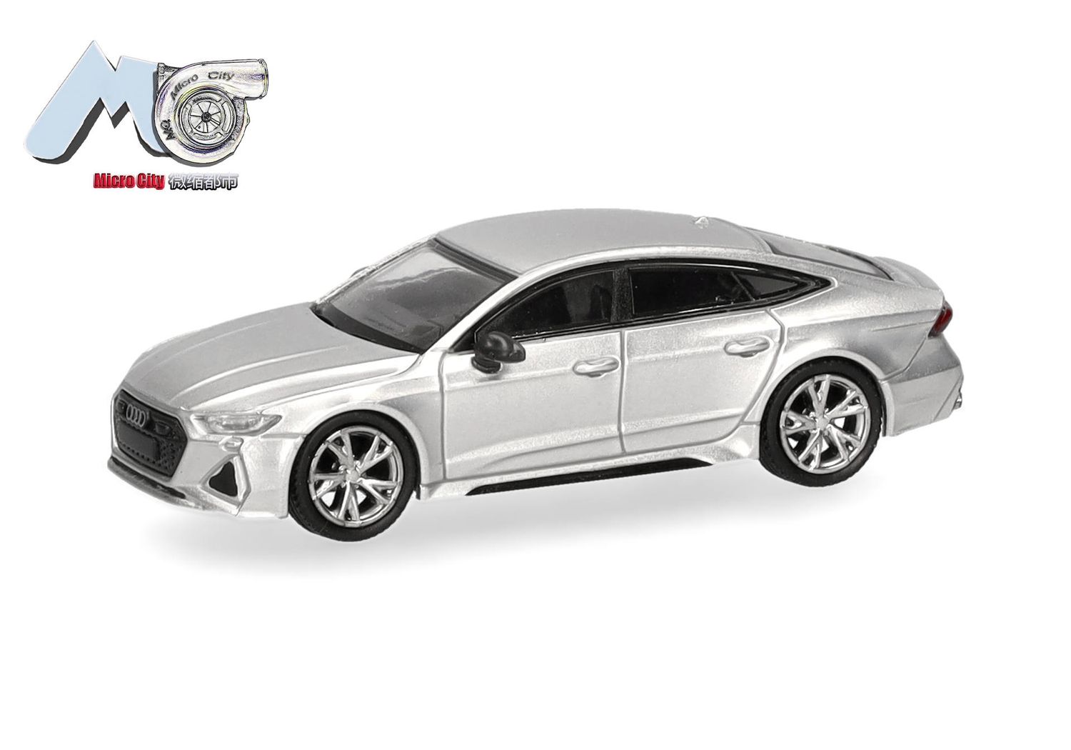 1:87 Herpa - MicroCity: Audi RS7, silber