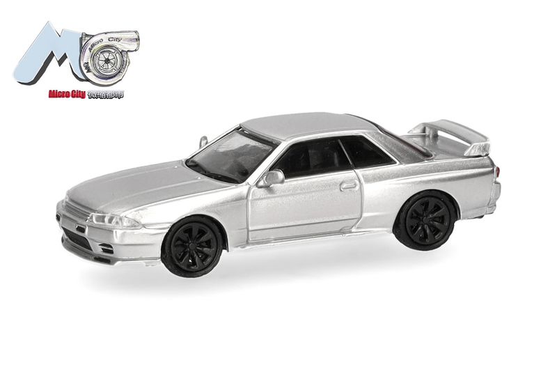 1:87 Herpa - MicroCity: Nissan Skyline GTR32, silber 1:87 Herpa - MicroCity: Nissan Skyline GTR32, silber