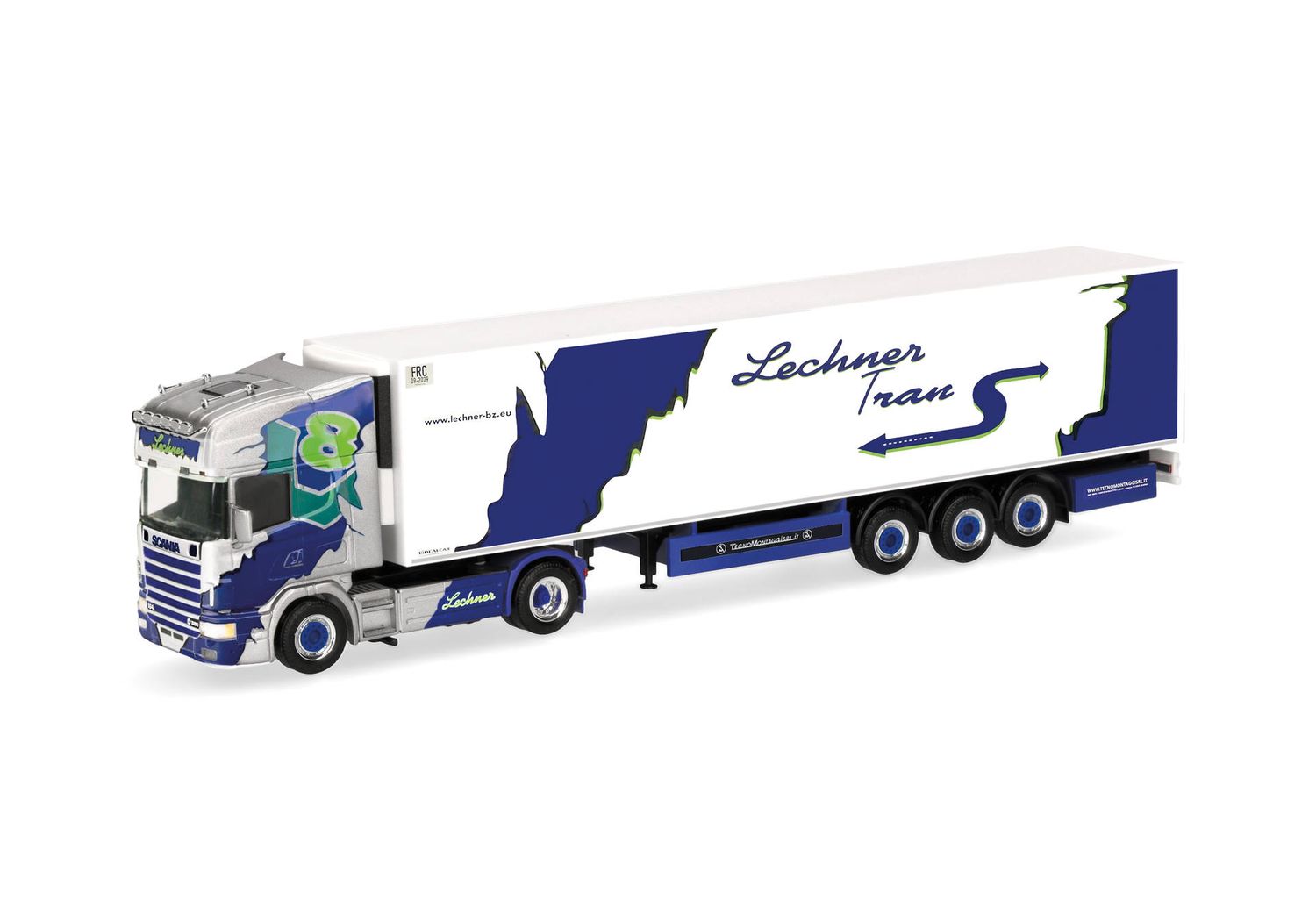 1:87 Herpa - Scania 164 TL Kühlkoffer-Sattelzug