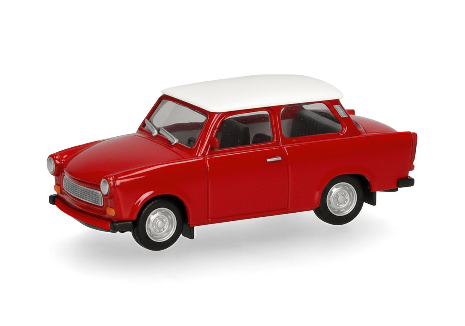 1:87 Herpa - Trabant 601 Limousine, rot, weißes Dach