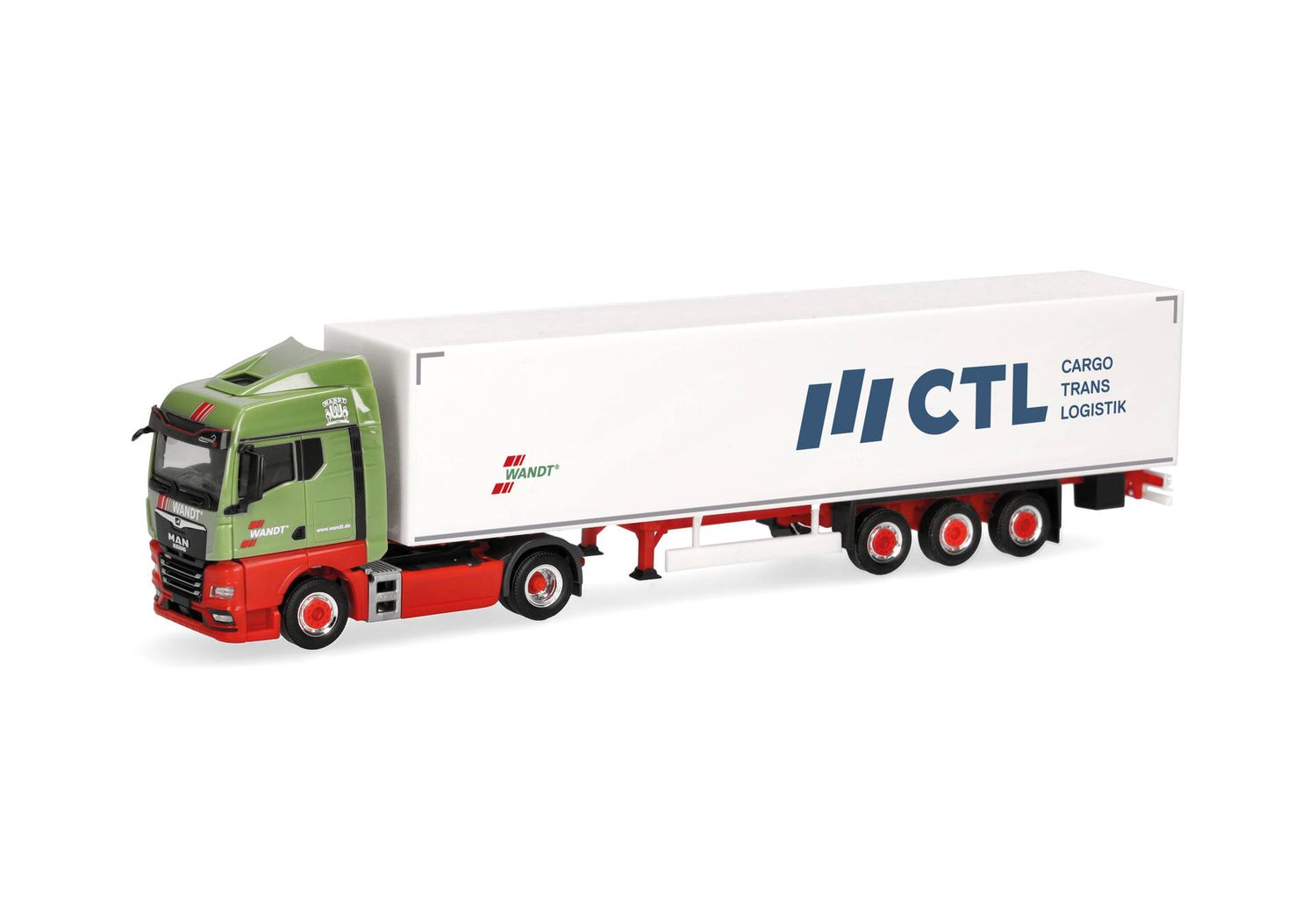 1:87 Herpa - MAN TGX GM Koffer-Sattelzug "Wandt/CTL"