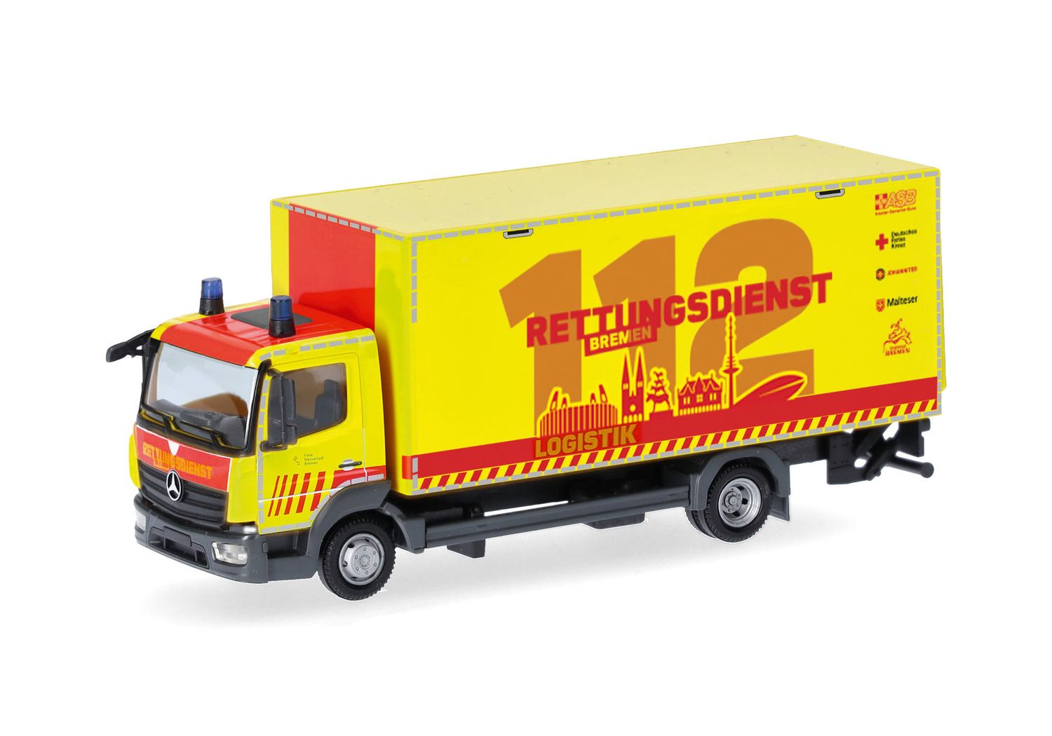 1:87 Herpa - Mercedes-Benz Atego '13 Koffer-LKW mit Ladebordwand