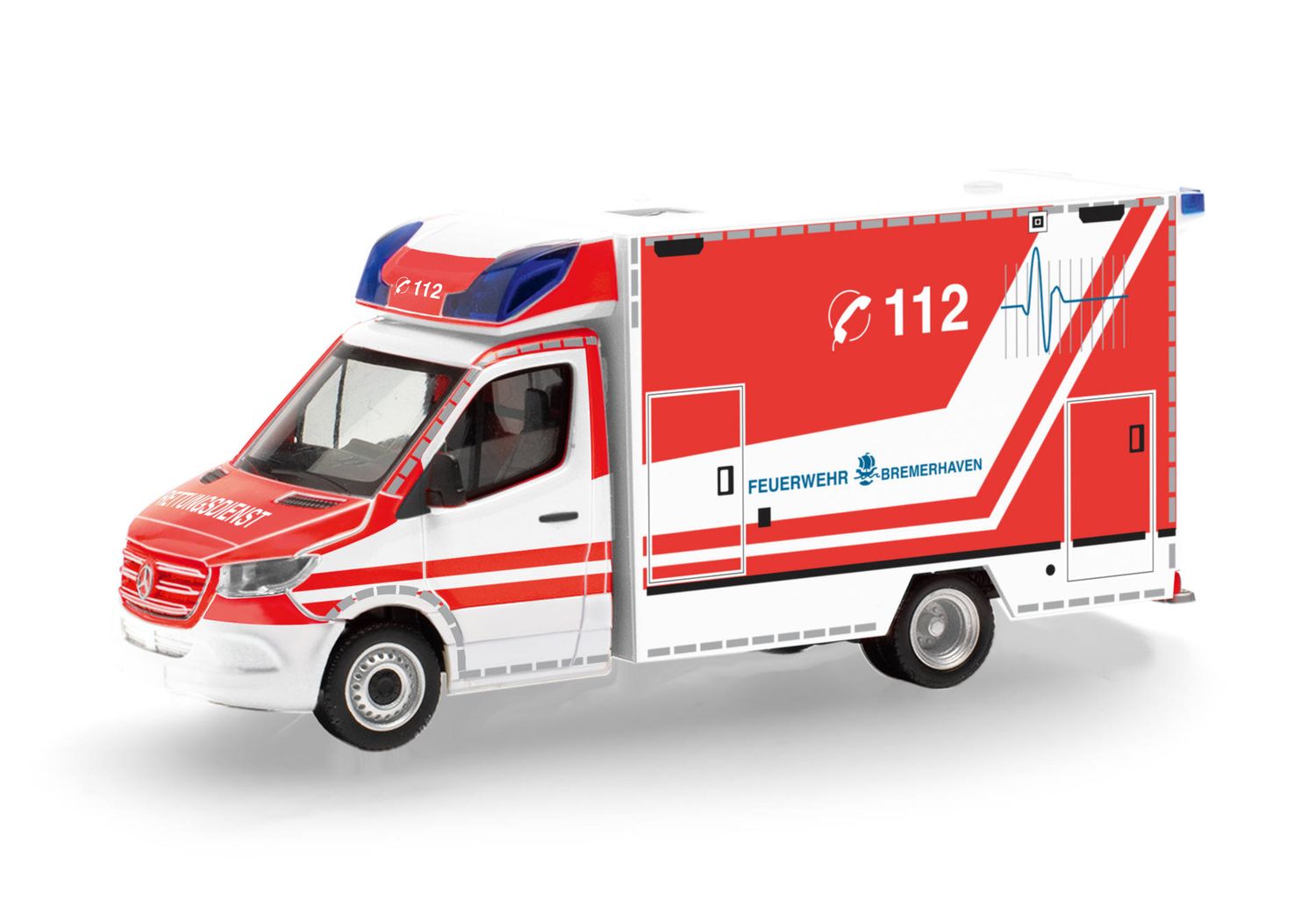 1:87 Herpa - Mercedes-Benz Sprinter '18 Fahrtec Rettungswagen