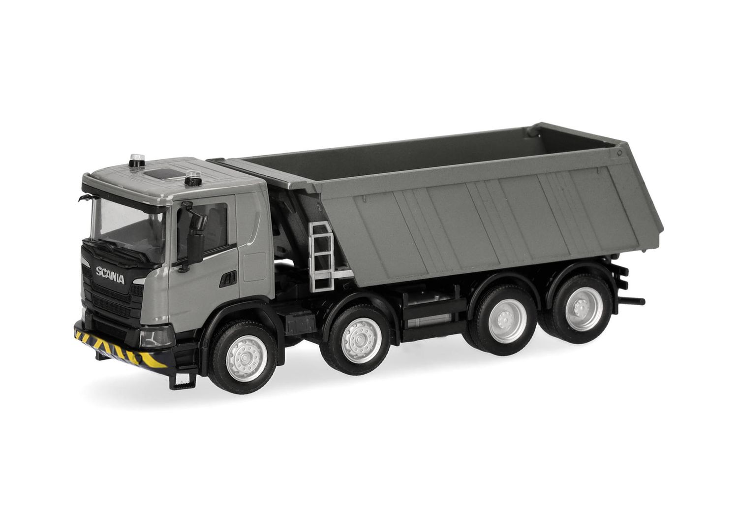 1:87 Herpa - Scania XT 17 Kipp-LKW 4achs, grau-gelb