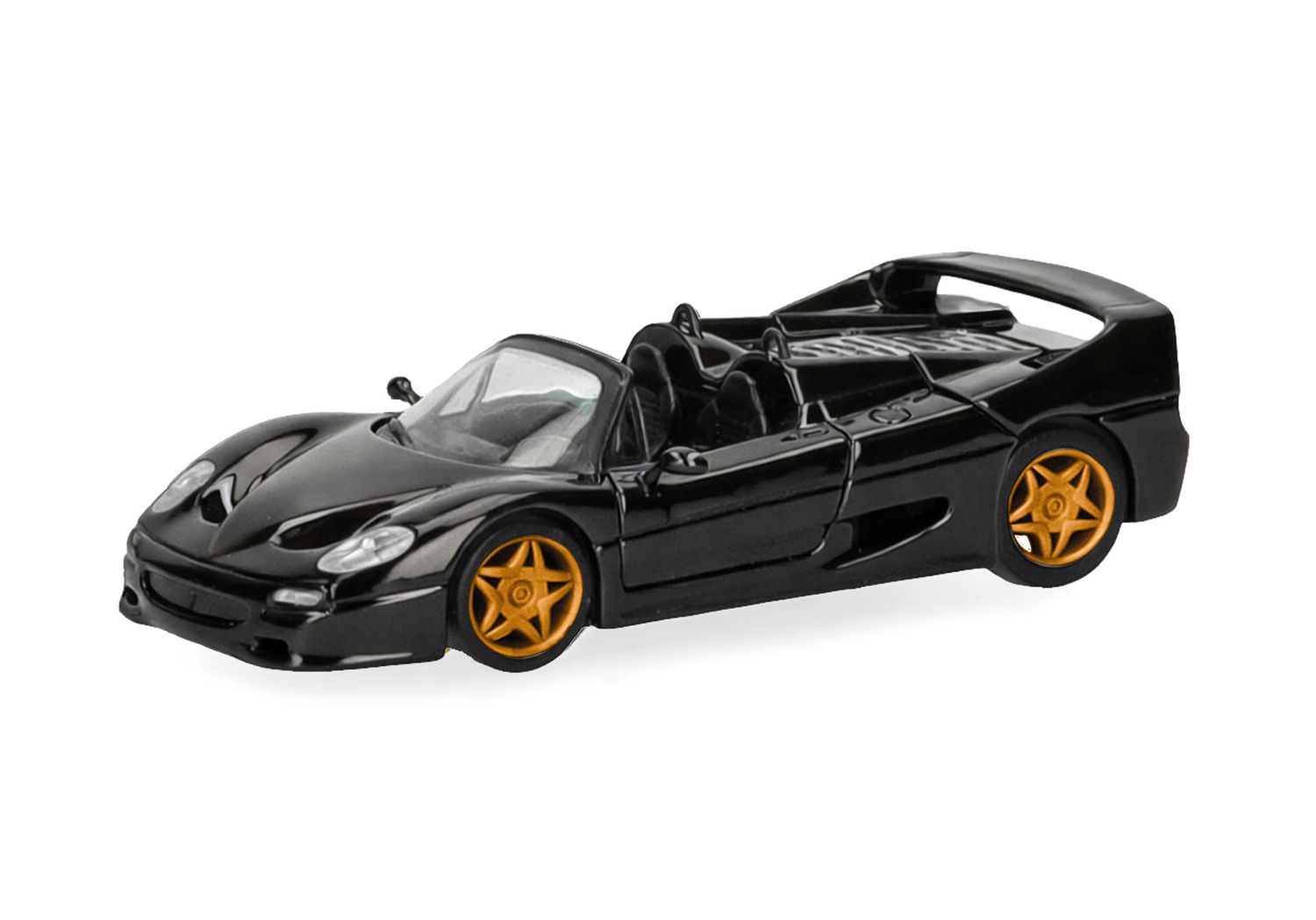 1:87 Herpa - Ferrari F50 Spider (Motorabdeckung zum Öffnen), schwarz 1:87 Herpa - Ferrari F50 Spider (Motorabdeckung zum Öffnen), schwarz