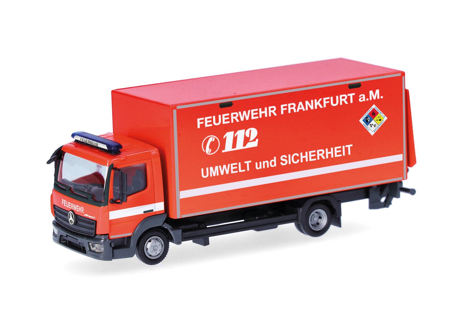 1:87 Herpa - Mercedes-Benz Atego 13 Koffer-LKW mit Ladebordwand