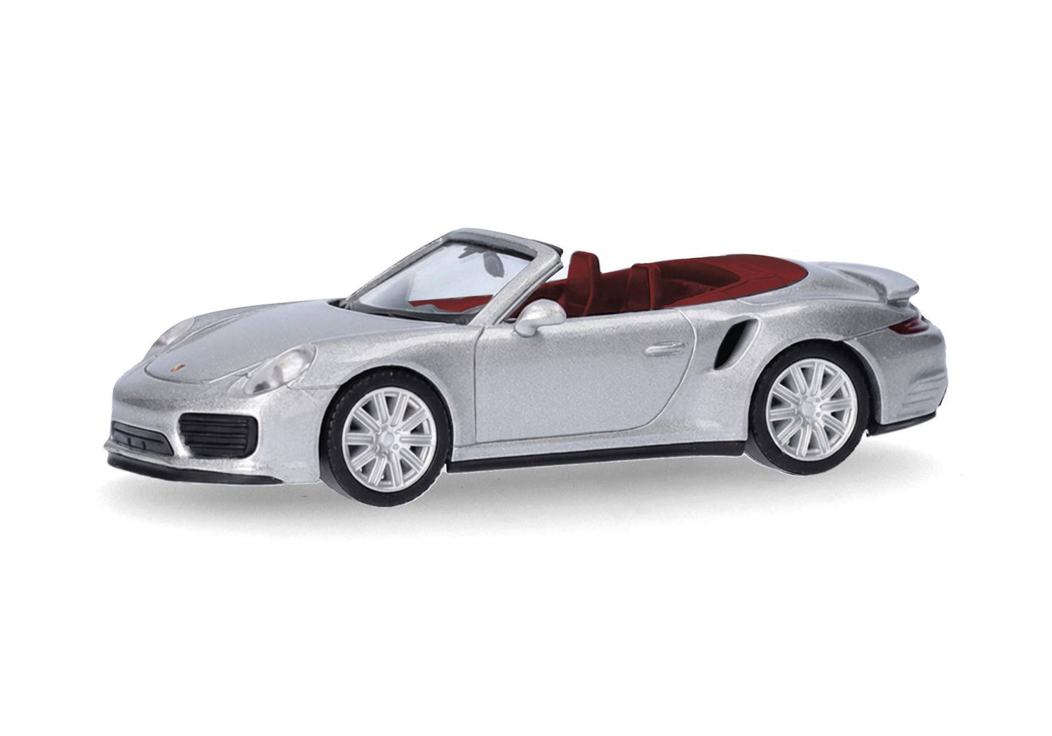 1:87 Herpa - Porsche 911 (991) Turbo Cabrio, dolomitsilber