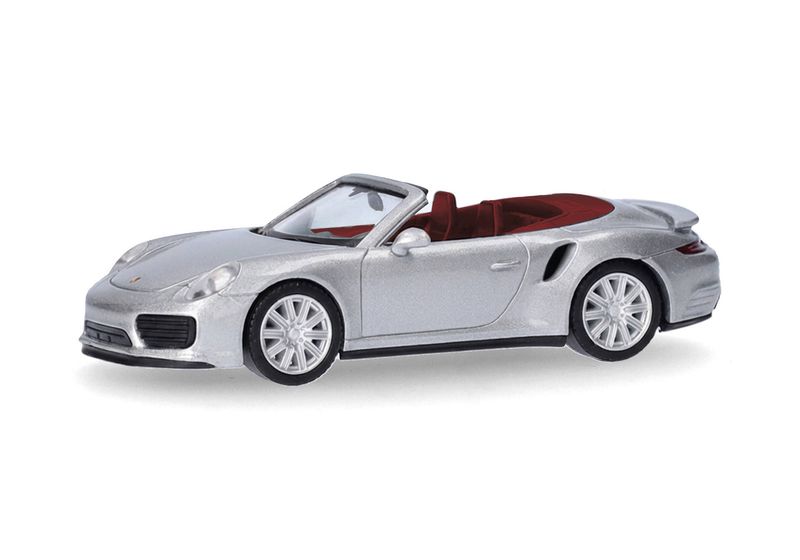 1:87 Herpa - Porsche 911 (991) Turbo Cabrio, dolomitsilber 1:87 Herpa - Porsche 911 (991) Turbo Cabrio, dolomitsilber