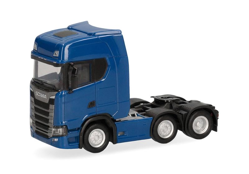 1:87 Herpa - Scania CS 20 Hochdach Zugmaschine 3achs (6x2), blau 1:87 Herpa - Scania CS 20 Hochdach Zugmaschine 3achs (6x2), blau