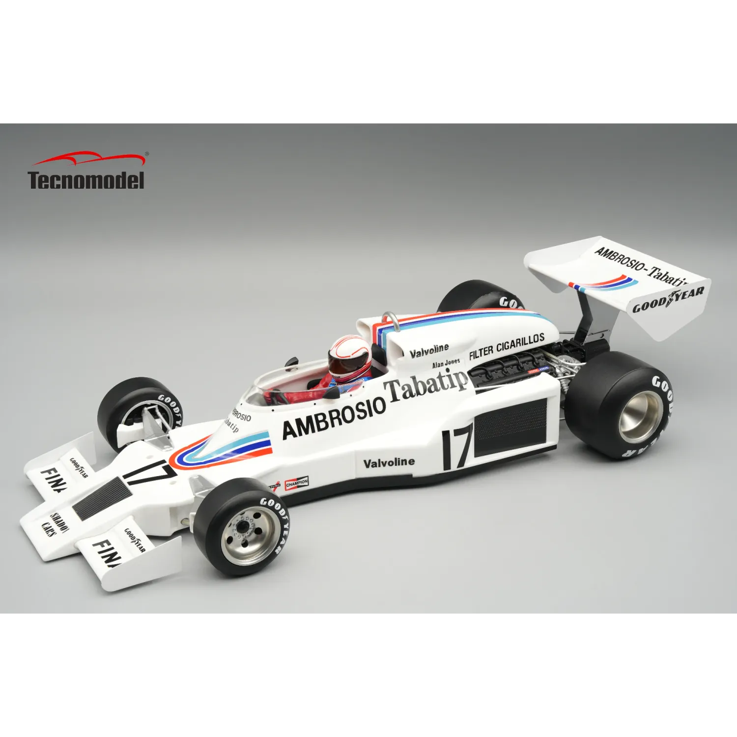 1:18 Tecnomodel - Shadow F1 DN8 #17 Winner Austrian GP 1977 A. Jones *With Driver Figure* 1:18 Tecnomodel - Shadow F1 DN8 #17 Winner Austrian GP 1977 A. Jones *With Driver Figure*
