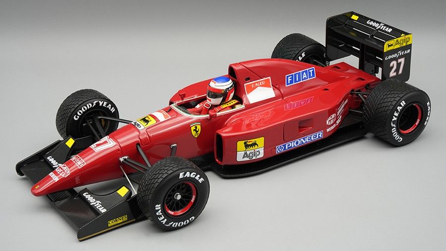 1:18 Tecnomodel -Ferrari F1 F92A Team Scuderia Ferrari Spa #27 Spain GP With Rain Tires 1992 J. Alesi *With Driver Figure*