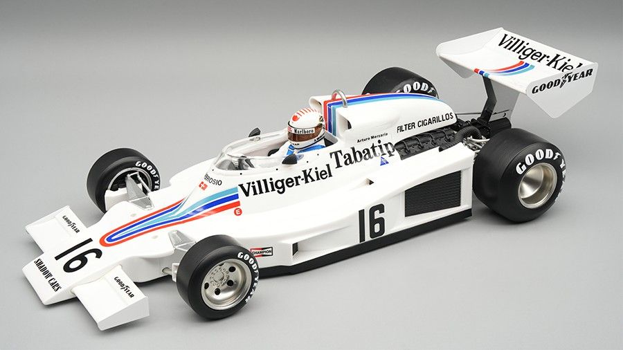 1:18 Tecnomodel - Shadow F1 DN8 #16 Austrian GP 1977 A. Merzario *With Driver Figure*