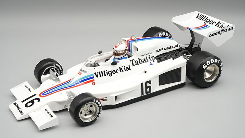 1:18 Tecnomodel - Shadow F1 DN8 #16 Austrian GP 1977 A. Merzario *With Driver Figure*