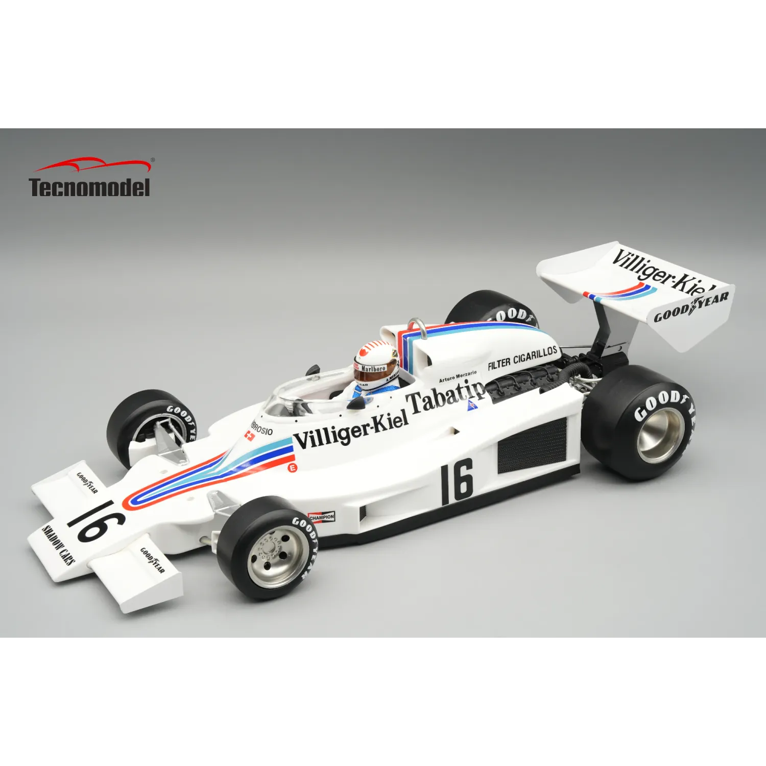 1:18 Tecnomodel - Shadow F1 DN8 #16 Austrian GP 1977 A. Merzario *With Driver Figure* 1:18 Tecnomodel - Shadow F1 DN8 #16 Austrian GP 1977 A. Merzario *With Driver Figure*