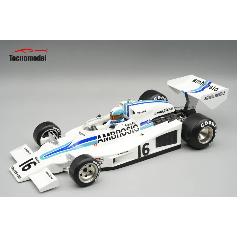 1:18 Tecnomodel - Shadow F1 DN8 #16 Long Beach GP 1977 R. Zorzi *With Driver Figure* 1:18 Tecnomodel - Shadow F1 DN8 #16 Long Beach GP 1977 R. Zorzi *With Driver Figure*