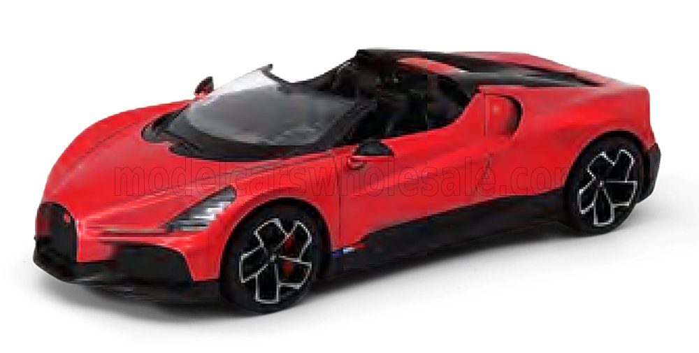 1:24 Welly - 2023 Bugatti W16 Mistral - Red
