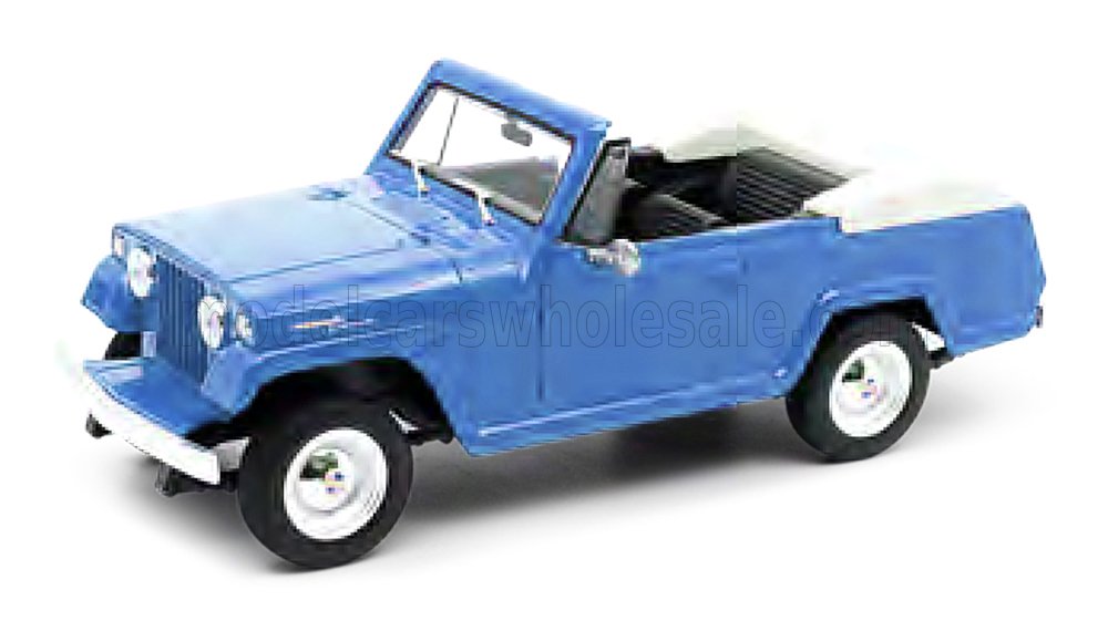 1:24 Welly - 1967 Jeep Jeepster Commando Pick-Up Open - Blue