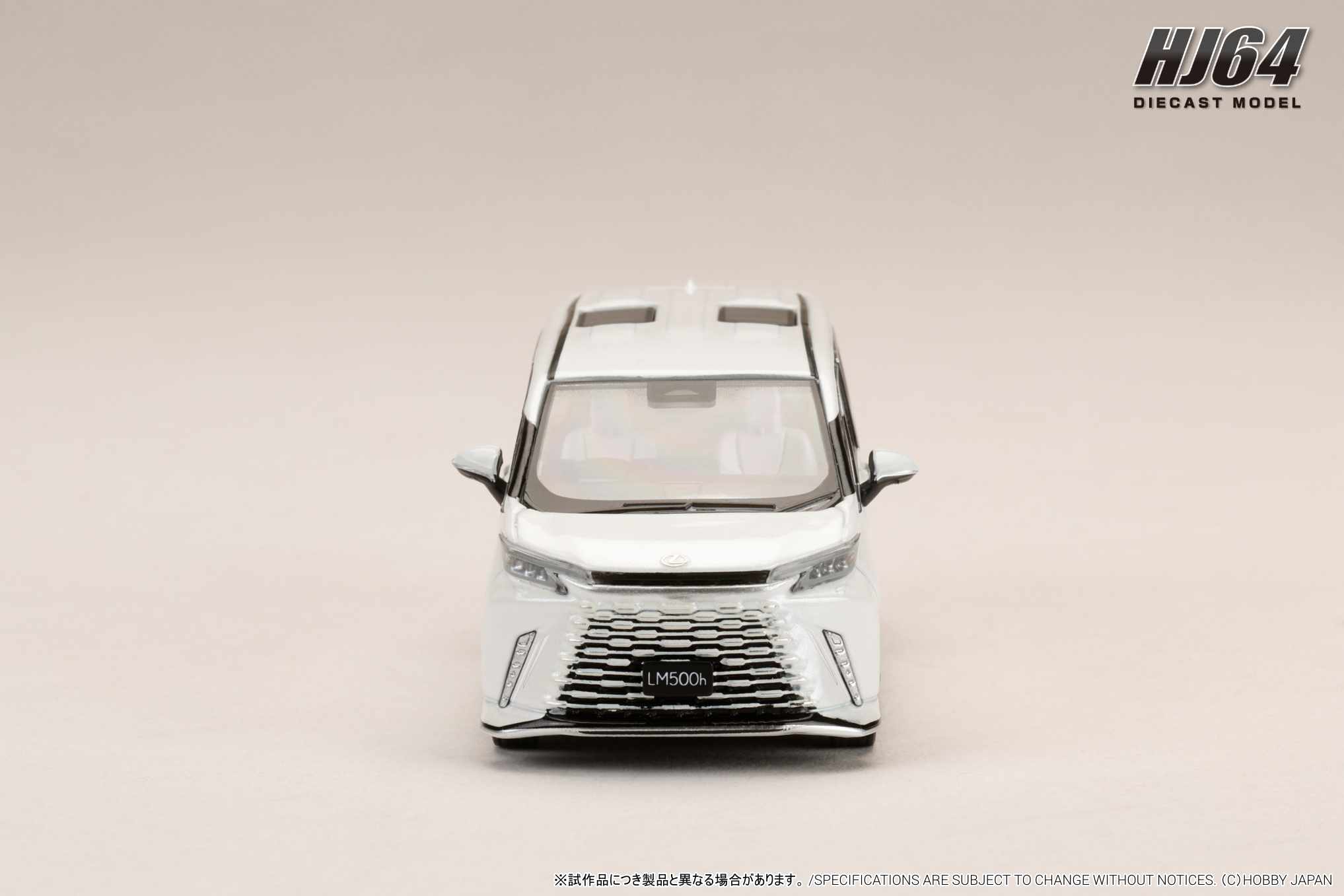 1:64 Hobby Japan - Lexus LM 500h Customized Version 4-Seater(RHD) with white interior, sonic quartz