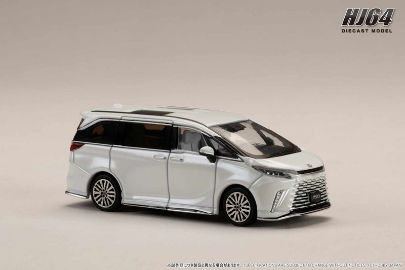 1:64 Hobby Japan - Lexus LM 500h Customized Version 4-Seater(RHD) with white interior, sonic quartz