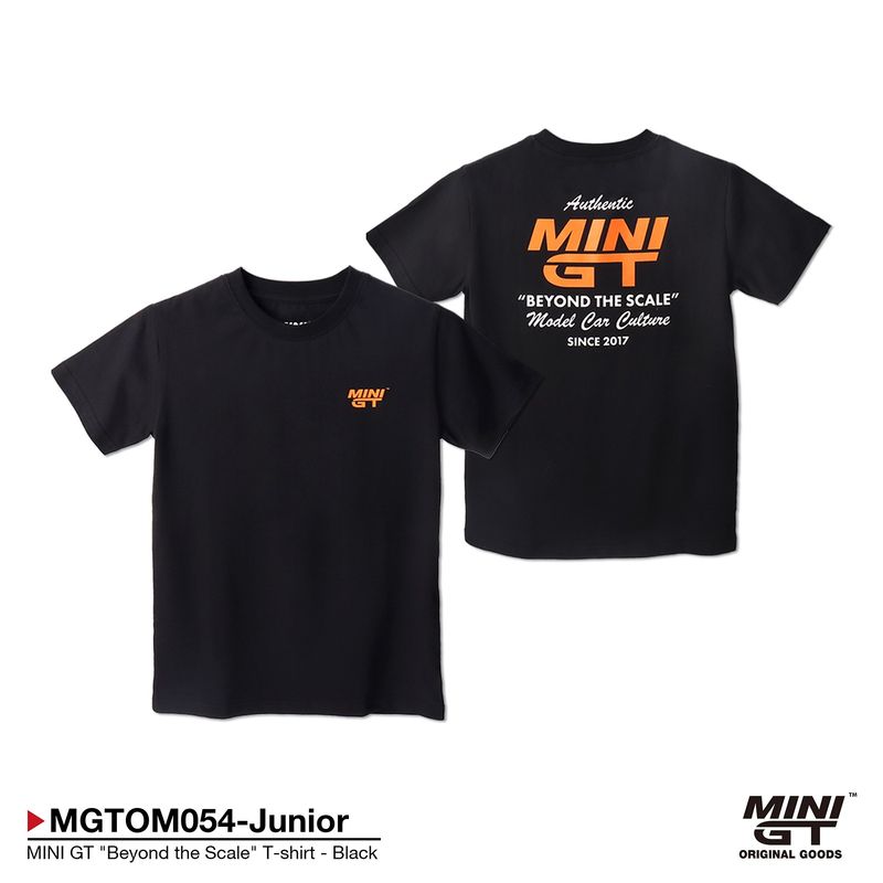 Mini GT Merchandise - MINI GT T-shirt *Beyond the Scale*, black *Kids size: 8*