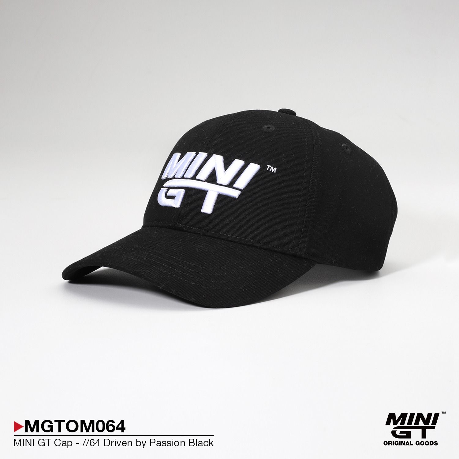 Mini GT Merchandise - Mini GT Cap *//64 Driven by Passion*, black