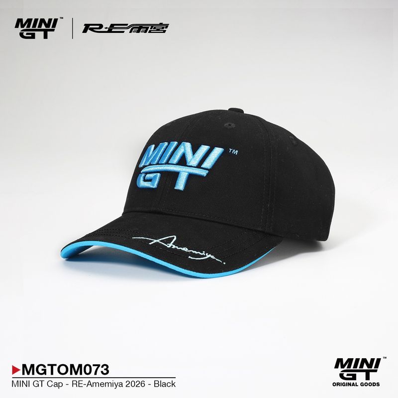 Mini GT Merchandise - Mini GT Cap *RE-Amemiya* 2026, black/blue