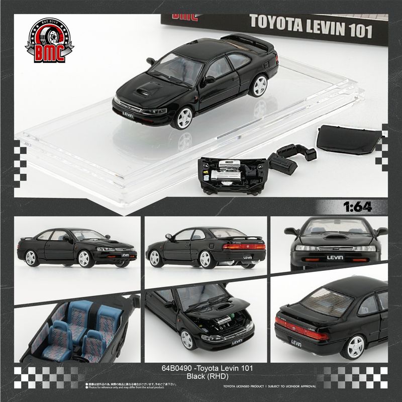 1:64 BM Creations - Toyota Levin 101 (RHD), black