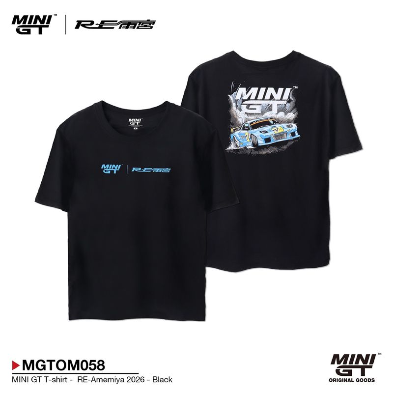 Mini GT Merchandise - MINI GT T-shirt *RE-Amemiya* 2026, black *Men/Unisex size: XXL*