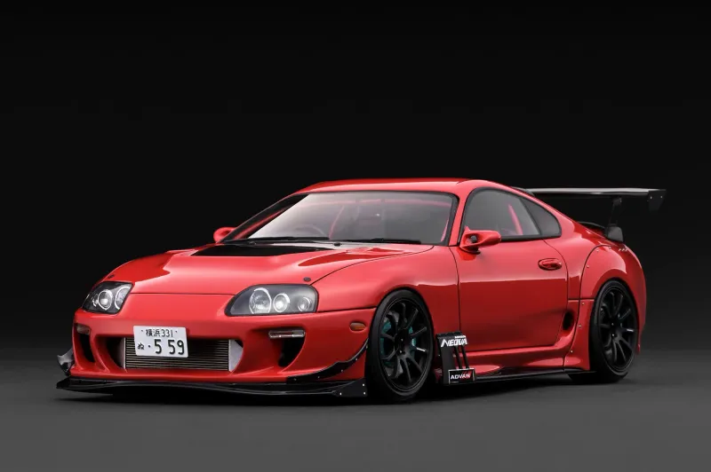 1:18 Ignition - Toyota Supra RZ (JZA80) Orido Street version, red