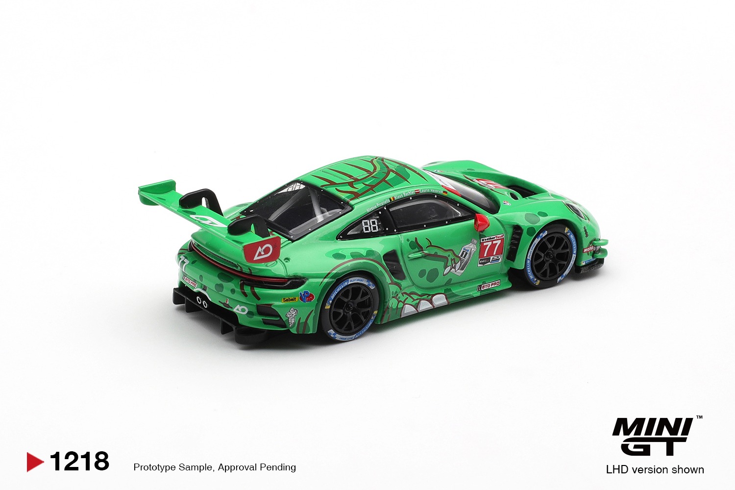 1:64 Mini GT - 2025 Porsche 911 (992) GT3 R #77 AO Racing Sebring 12 hrs Class Winner