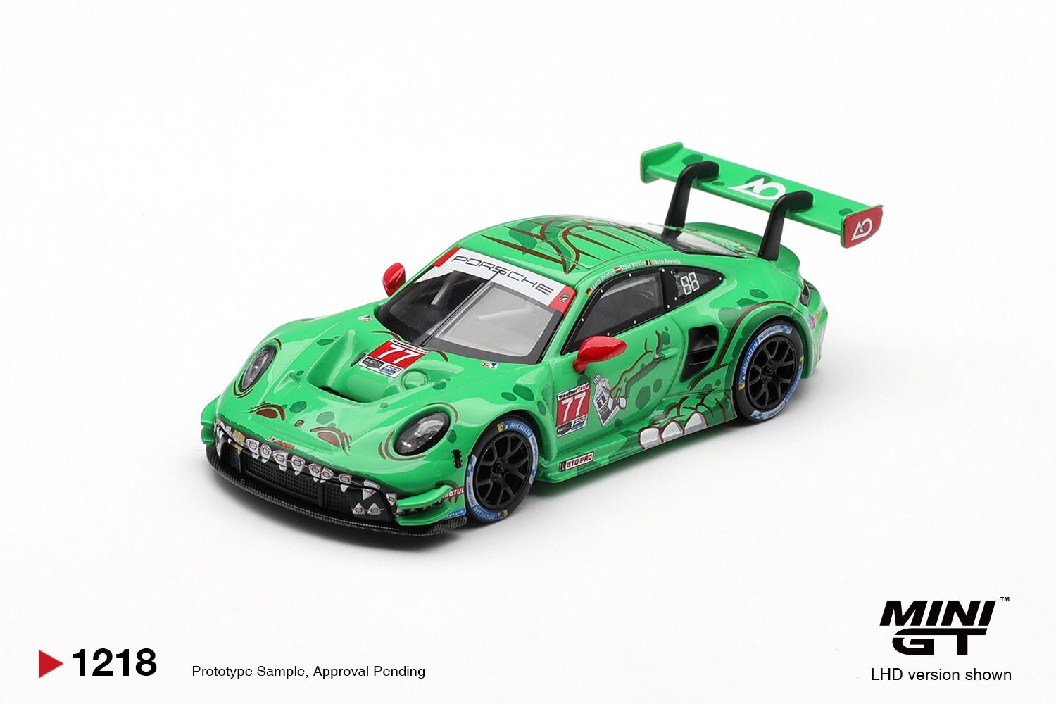 1:64 Mini GT - 2025 Porsche 911 (992) GT3 R #77 AO Racing Sebring 12 hrs Class Winner