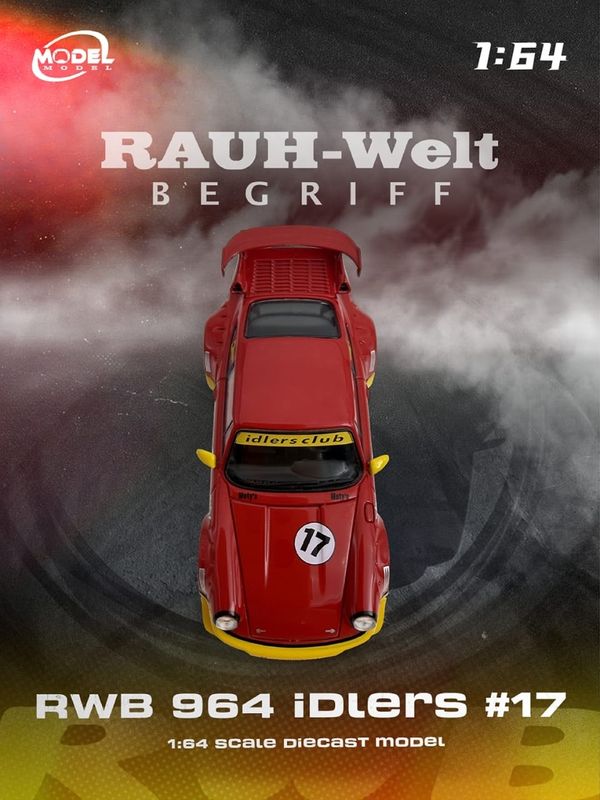 1:64 ModelModel - RWB 964 idlers #17, red/yellow