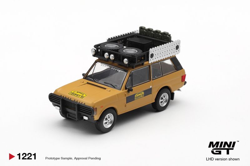 1:64 Mini GT - 1981 Land Rover Ranger Rover Camel Trophy K.Stoppa & A. Valldorf Sumatra, brown *Blister packaging*