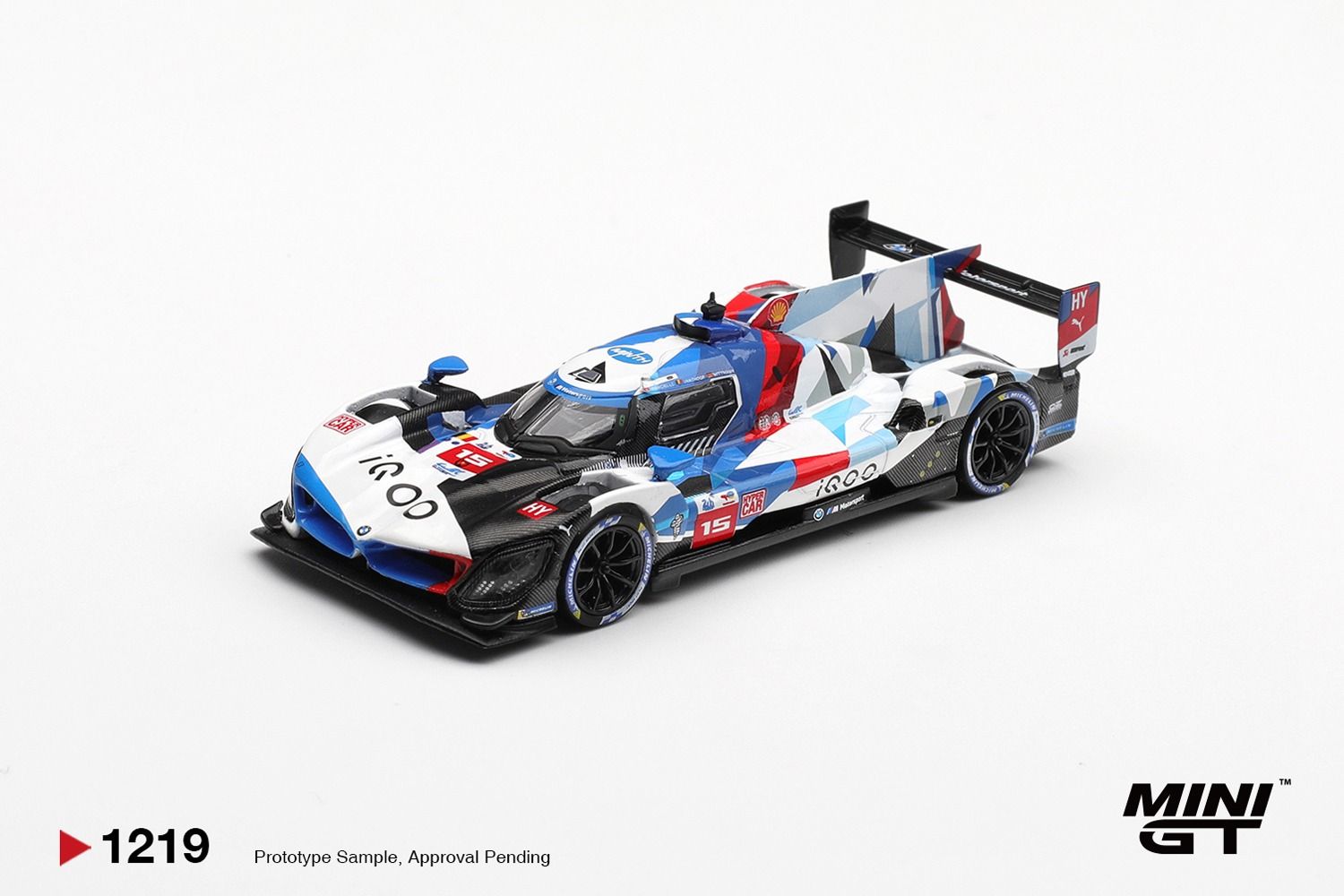 1:64 Mini GT - 2025 BMW M Hybrid V8 Hypercar #15 BMW M Team WRT Le Mans 24 hrs