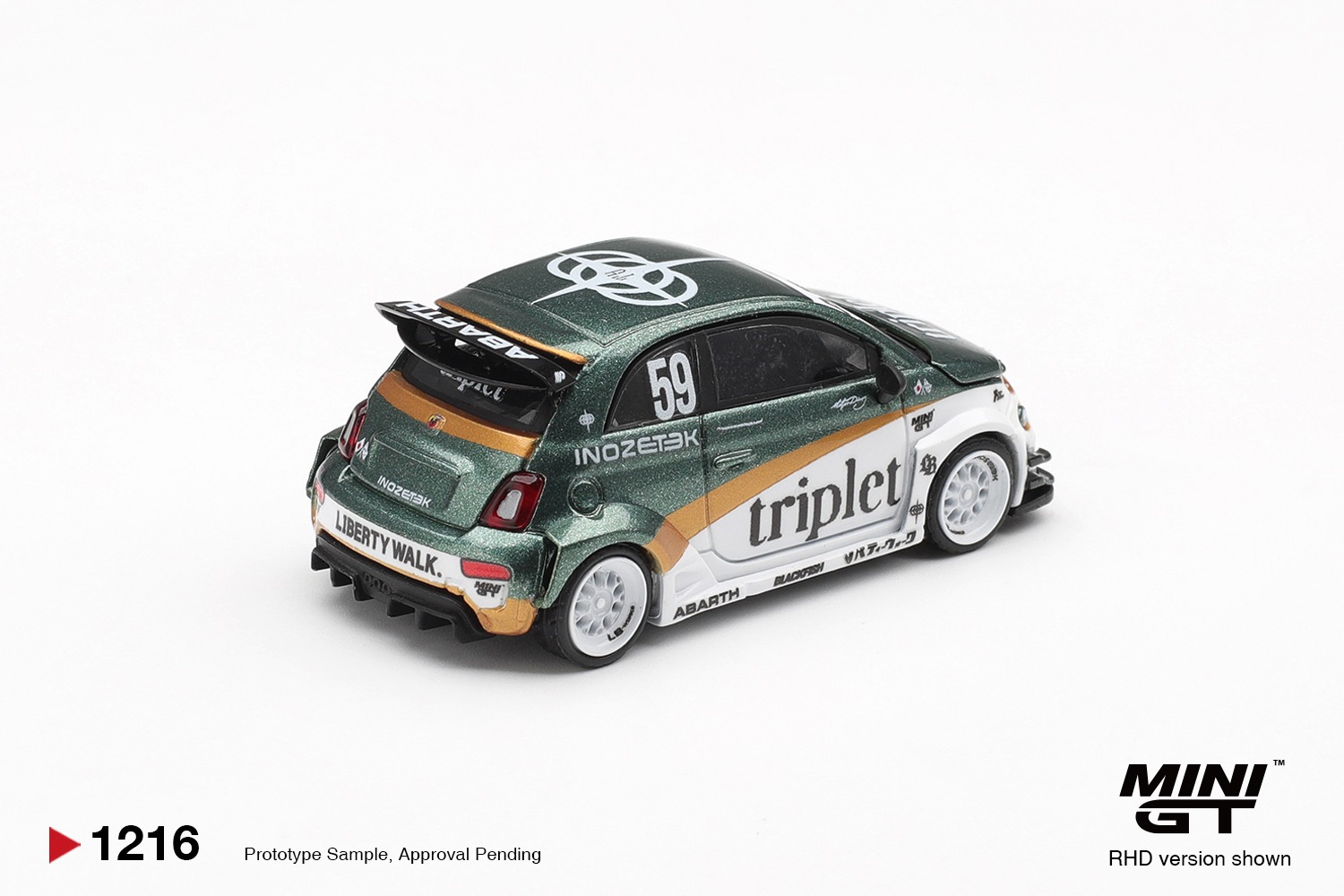 1:64 Mini GT - 2026 Fiat 595 Abarth LB-Works TY Edition