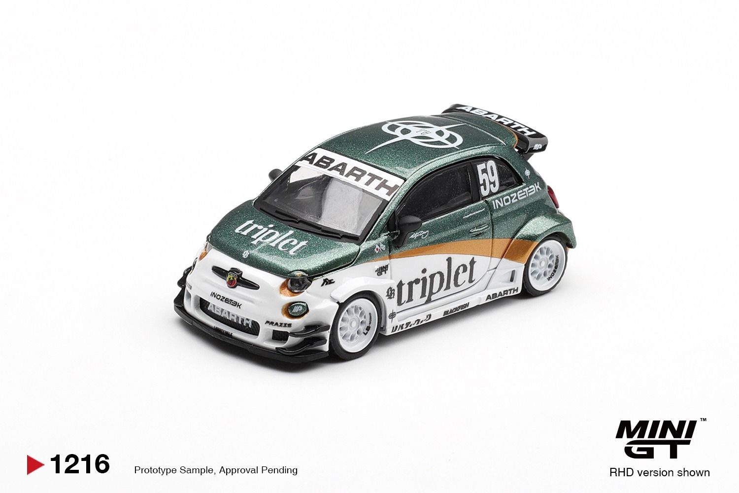 1:64 Mini GT - 2026 Fiat 595 Abarth LB-Works TY Edition
