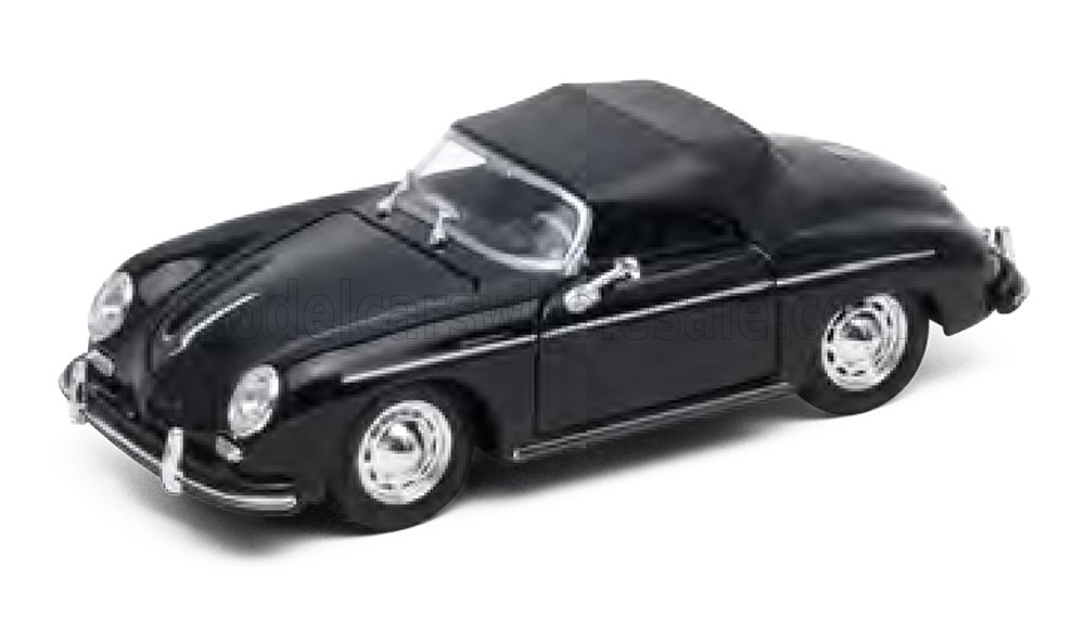 1:24 Welly - 1955 Porsche 356A Speedster Closed - Black