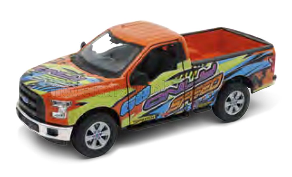 1:24 Welly - 2015 Ford F-150 Pick-Up Regular Cab - Orange