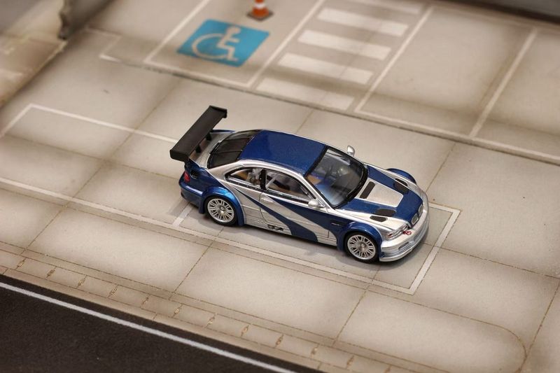 1:64 Street Weapon - BMW E46 M3 GTR from Need for Speed with opening hood and trunk