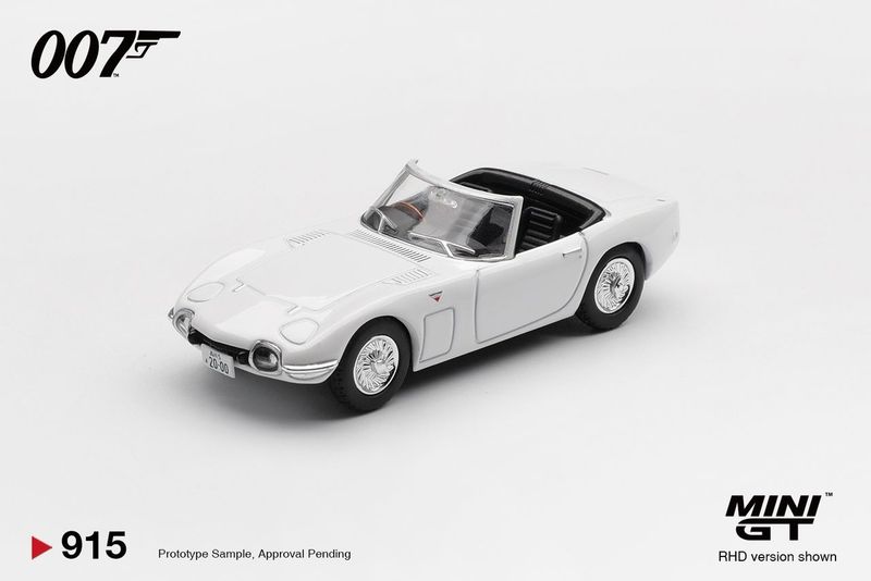 1:64 Mini GT - 1967 Toyota 2000GT *You Only Live Twice* Japanese Blister Packaging