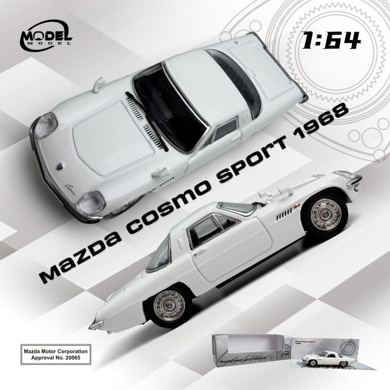 1:64 ModelModel - 1968 Mazda Cosmo Sport, white