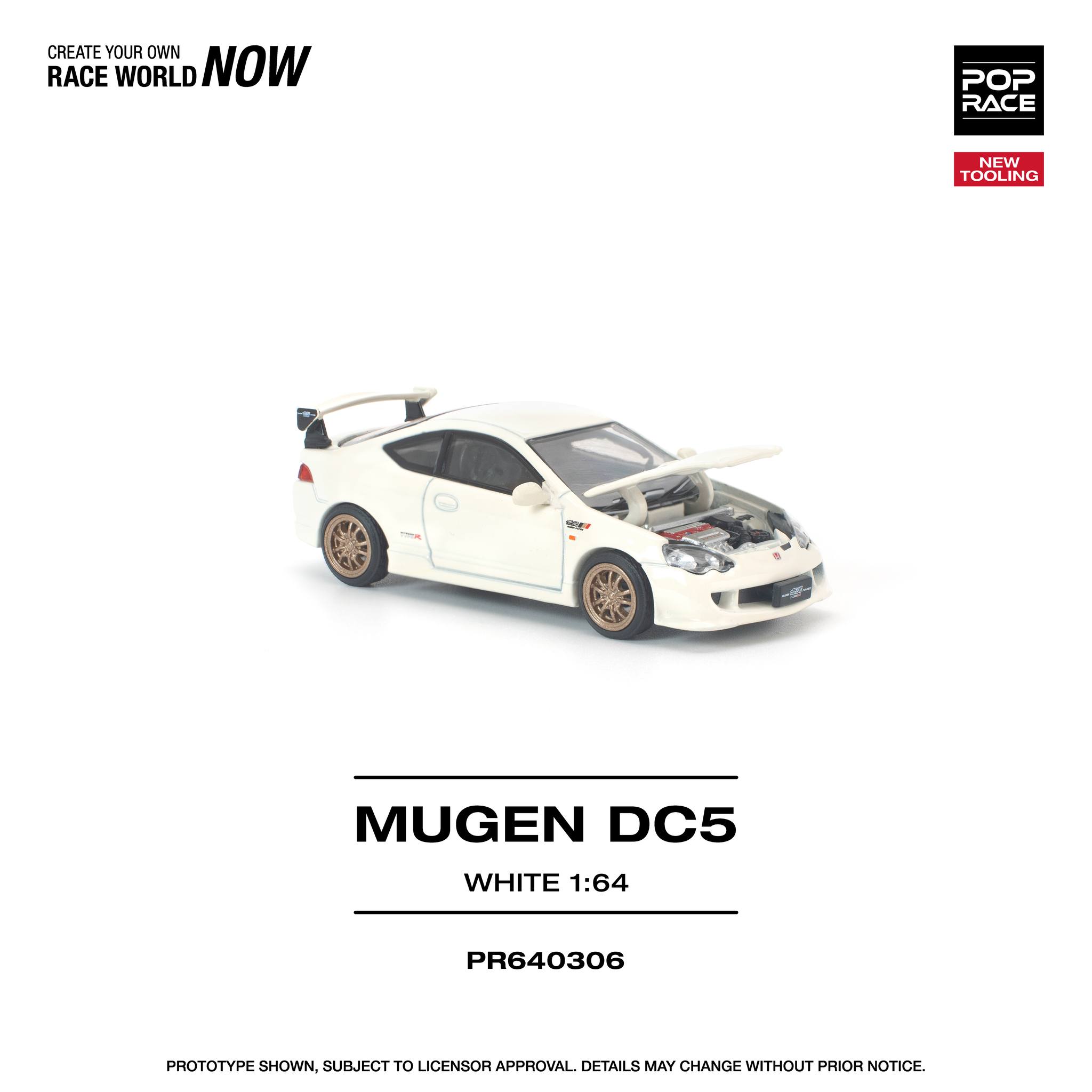 1:64 Pop Race Limited - Honda DC5 Mugen, white