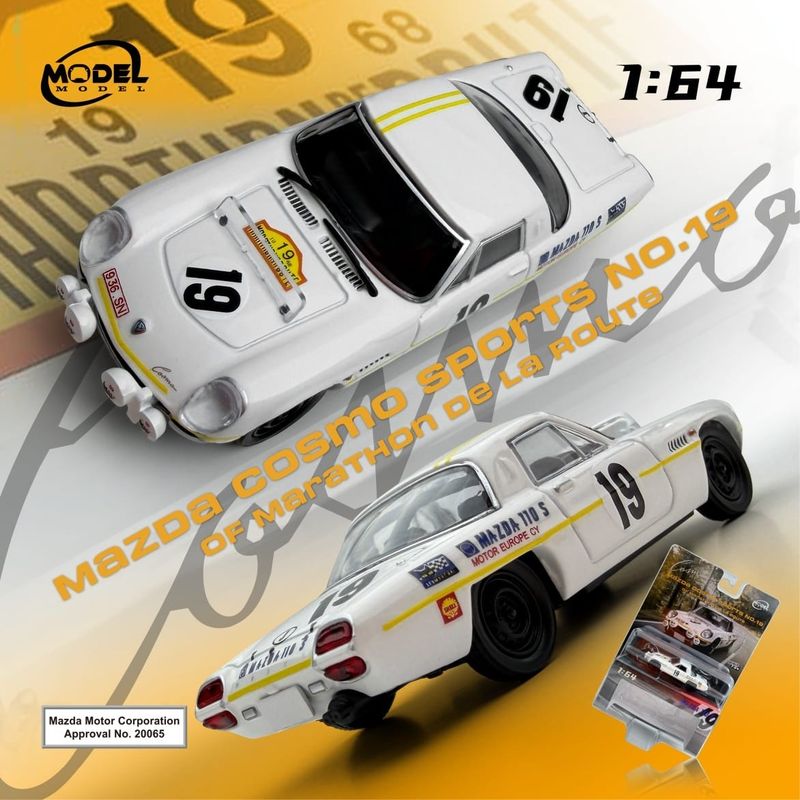 1:64 ModelModel - 1968 Mazda Cosmo Sport #19 of Marathon De La Route
