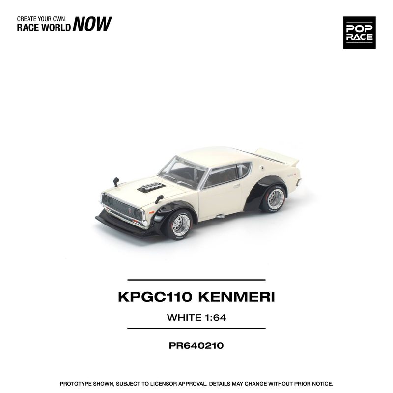 1:64 Pop Race Limited - KPGC110 Kenmeri, white