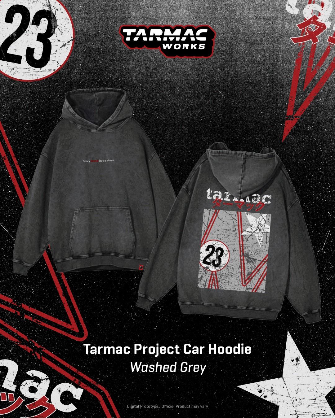 1:64 Tarmac Merchandise - Tarmac Hoodies, grey M