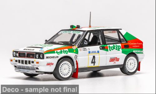 1:43 Ixo - Lancia Delta Integrale 16V #4 Rally Acropolis 1989 A. Fiorio - L. Pirollo