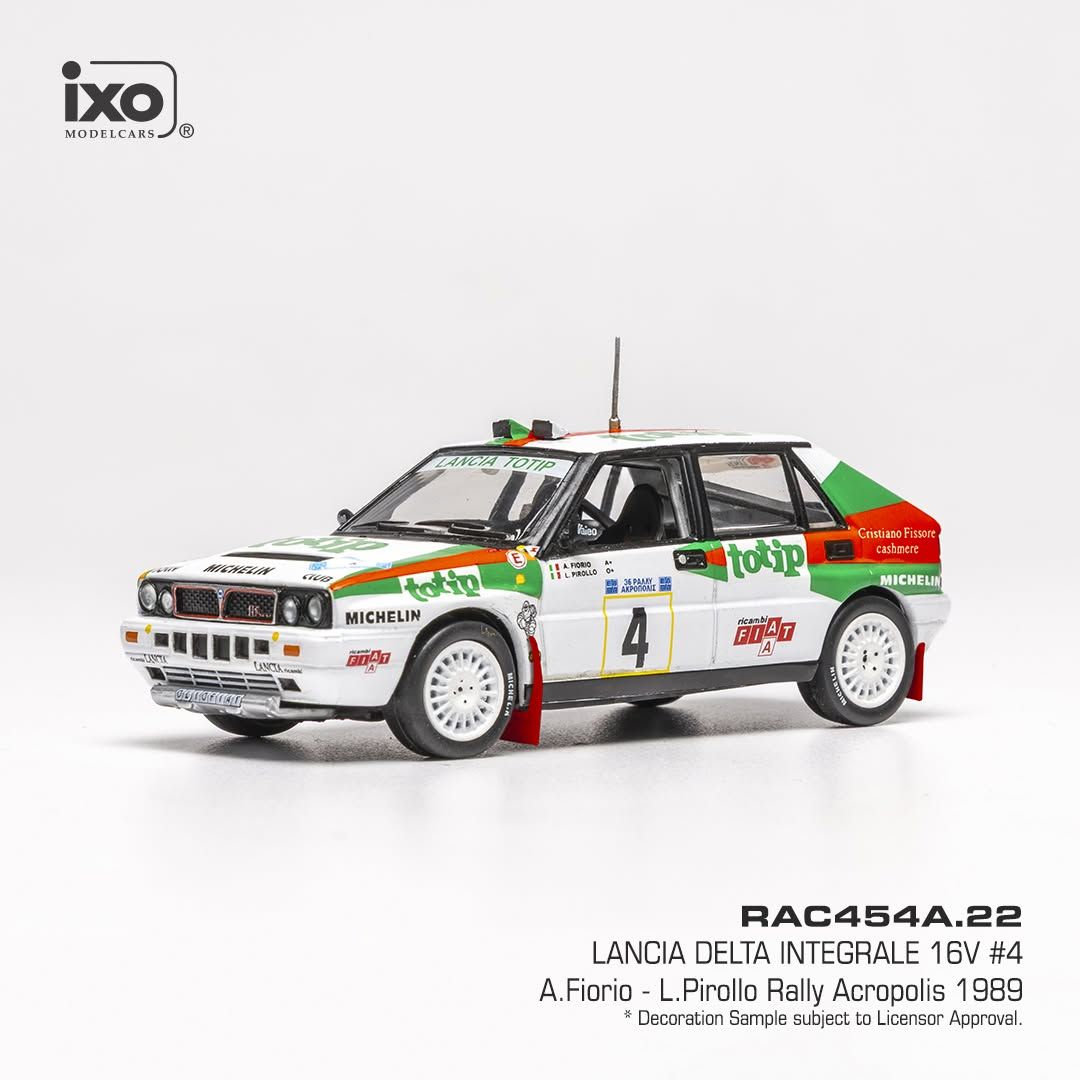 1:43 Ixo - Lancia Delta Integrale 16V #4 Rally Acropolis 1989 A. Fiorio - L. Pirollo 1:43 Ixo - Lancia Delta Integrale 16V #4 Rally Acropolis 1989 A. Fiorio - L. Pirollo